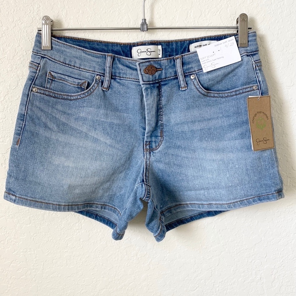Jessica Simpson Midrise Cuff Shorts - Picture 10 of 11